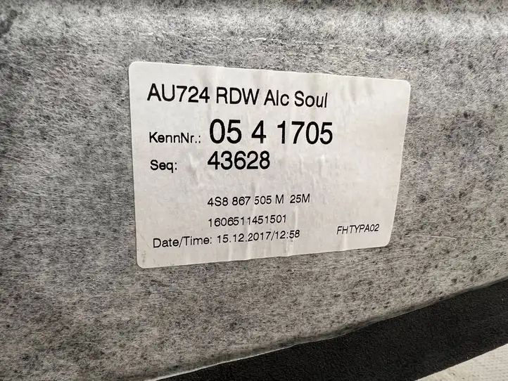 Audi R8 4S (2015 - ) 4S8867505M Потолочная обшивка — фото 2