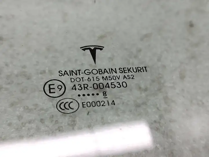 Tesla Model X (2015 - 2021) DOT615M50VAS2 Стекло передней двери — фото 4