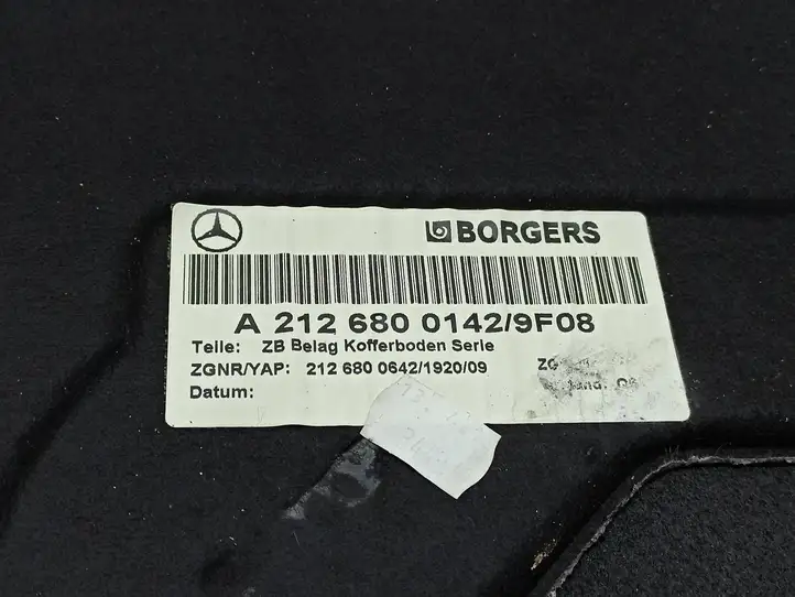 Mercedes-Benz E W212 (2009 - 2016) A2126800142 Коврик багажника — фото 3