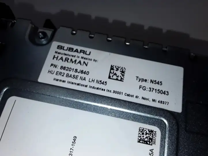Subaru Forester SK (2018 - 2025) 86201SJ640 Магнитола / мультимедийная система — фото 2