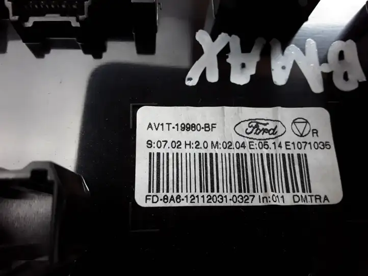 Ford B-MAX (2012 - 2018) AV1T19980BF Блок управления кондиционером — фото 3