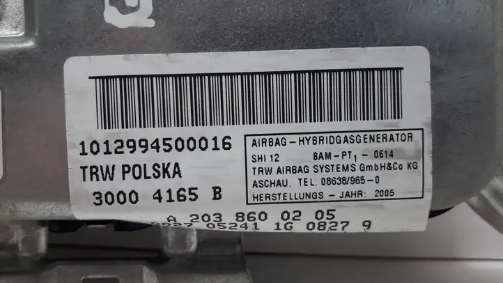 Mercedes-Benz E W211 (2002 - 2009) A2038600205 Подушка безопасности задней двери — фото 4