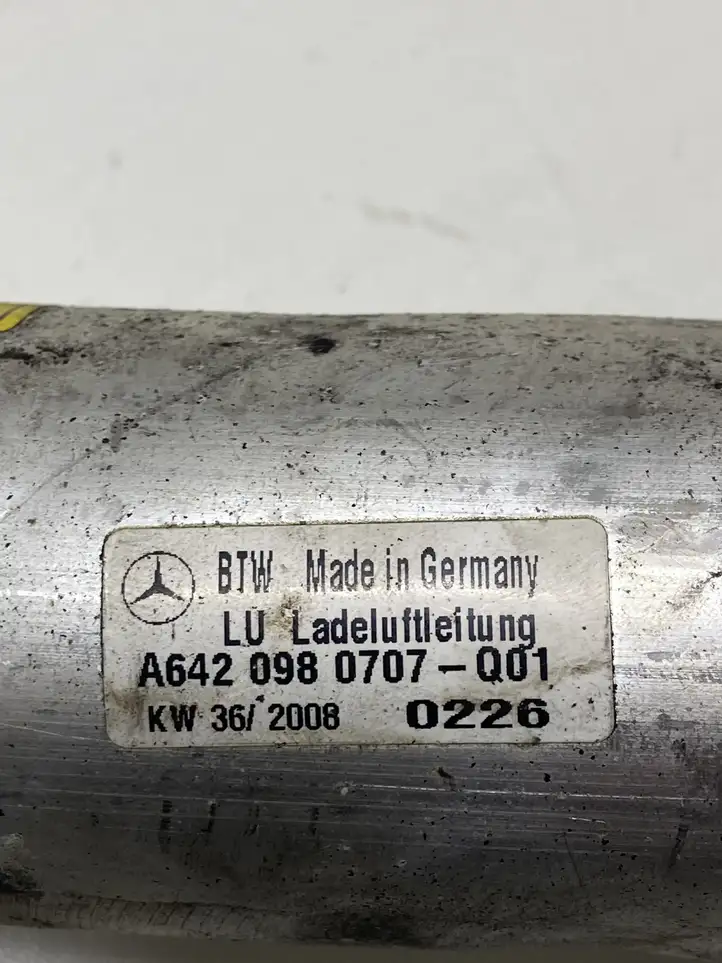 Mercedes-Benz ML W164 (2005 - 2011) A6420980707001 Трубки интеркулера / Шланги интеркулера — фото 5