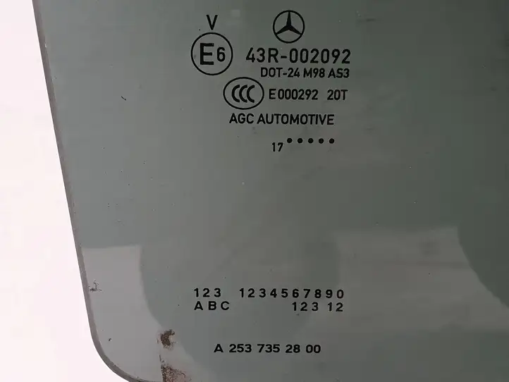 Mercedes-Benz GLC X253/C253 (2015 - ) A2537352800 Стекло задней двери — фото 2