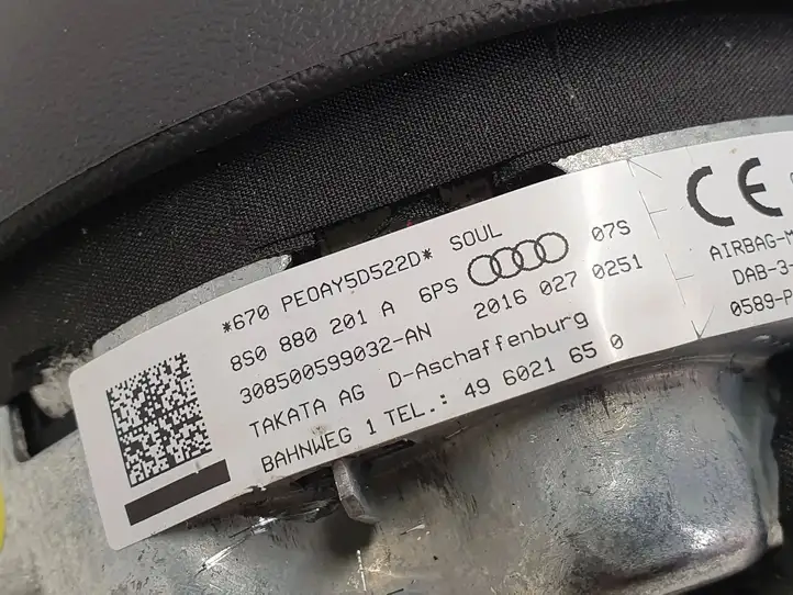 Audi TT TTS RS Mk3 8S (2014 - 2018) 8S0880201A Подушка безопасности руля — фото 4