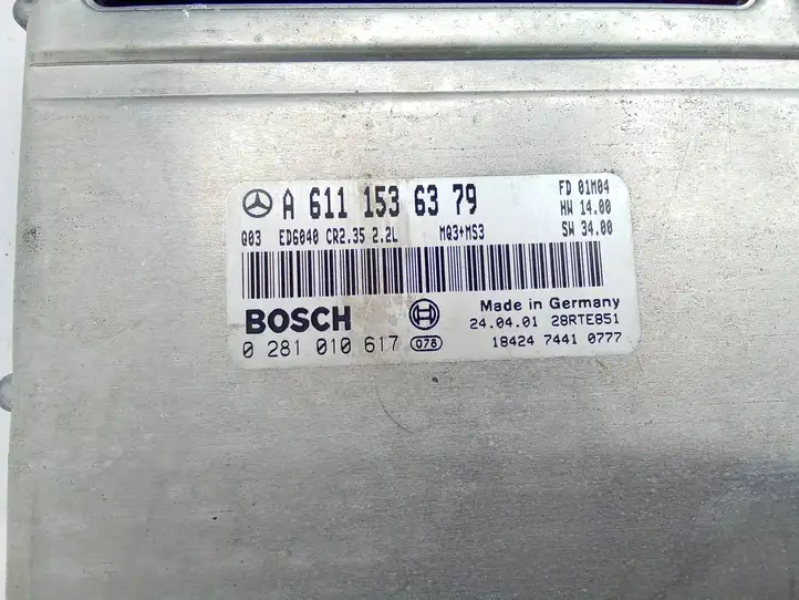 Mercedes-Benz Sprinter W901 W902 W903 W904 (1995 - 2007) A6111536379 Блок управления двигателем (ЭБУ) — фото 2