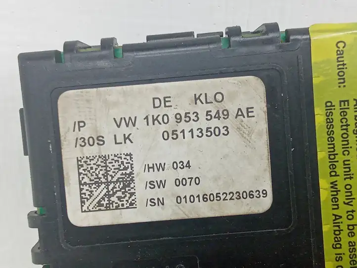 Volkswagen Caddy (2004 - 2010) 1K0953549AE Датчик угла поворота руля — фото 5