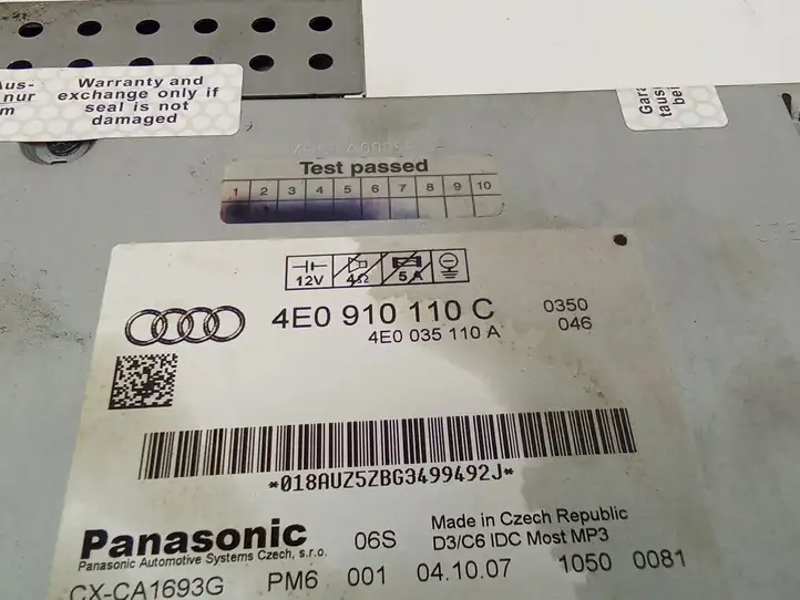 Audi A6 S6 C6 4F (2004 - 2008) 4E0910110C CD/DVD чейнджер — фото 6