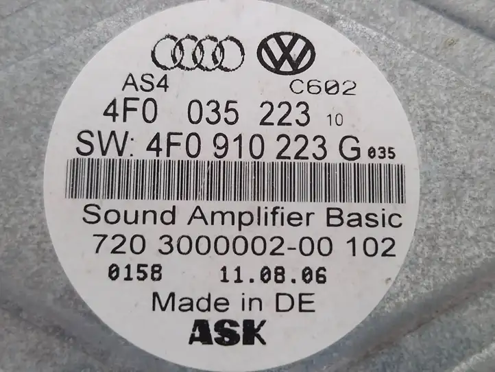 Audi A6 Allroad C6 (2006 - 2008) 4F0035223 Усилитель звука — фото 6