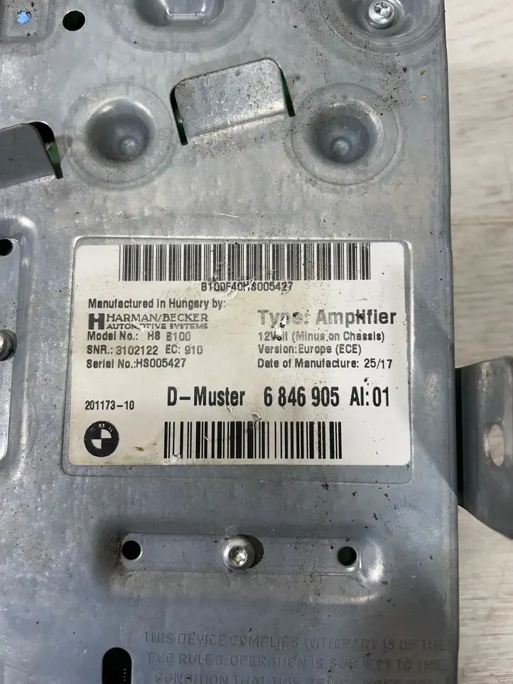 BMW 1 F20 F21 (2011 - 2019) 6846905 Усилитель звука — фото 6