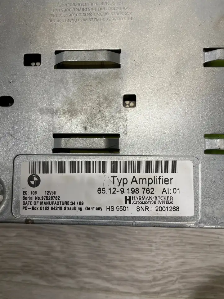 BMW 5 E60 E61 (2004 - 2010) 9198762 Усилитель звука — фото 5