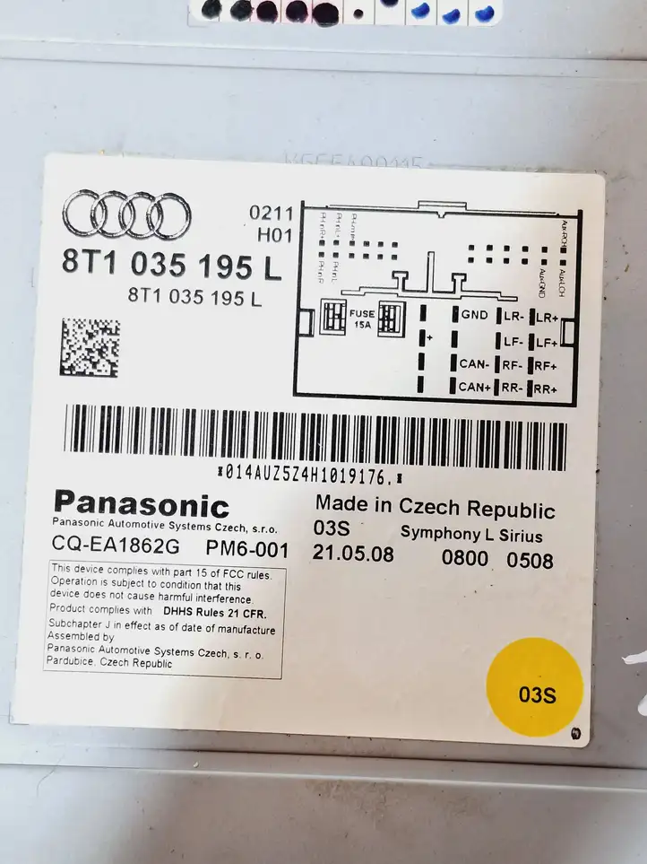 Audi A4 S4 B8 8K (2007 - 2011) 8T1035195L Магнитола / мультимедийная система — фото 4