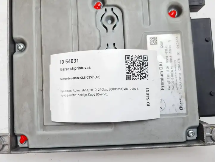 Mercedes-Benz CLS w257 (2018 - ) A2139006922 Усилитель звука — фото 10