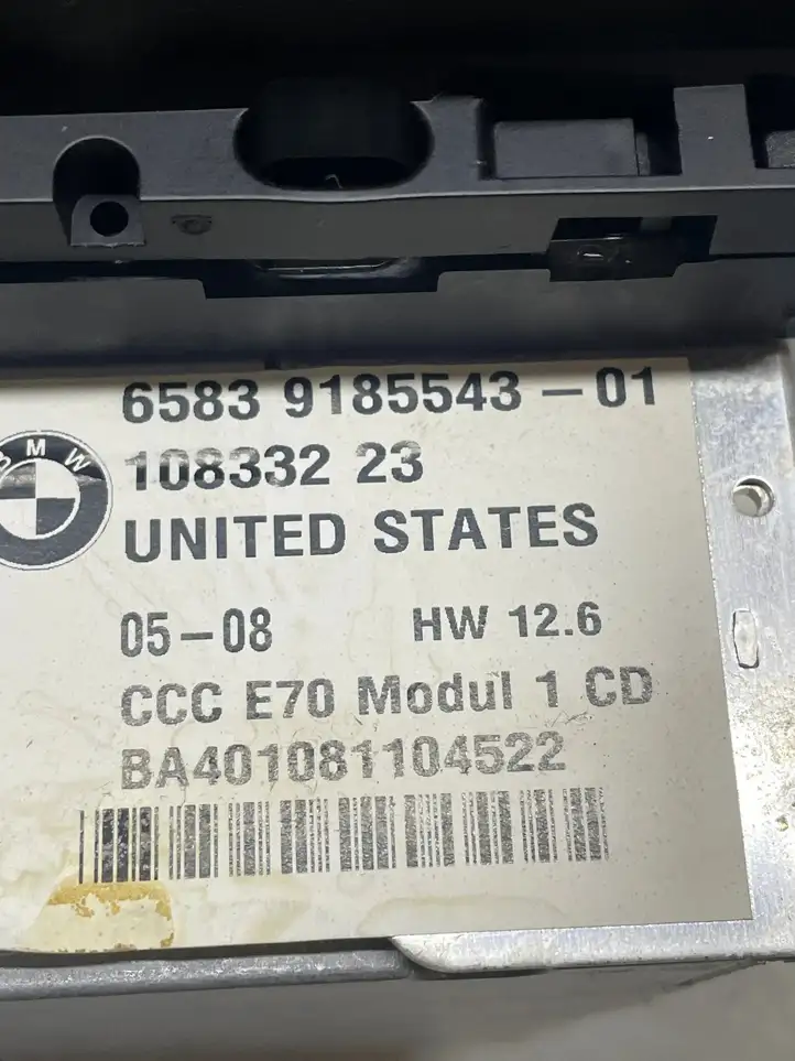 BMW X5 E70 (2006 - 2013) 9185543 Магнитола / мультимедийная система — фото 5