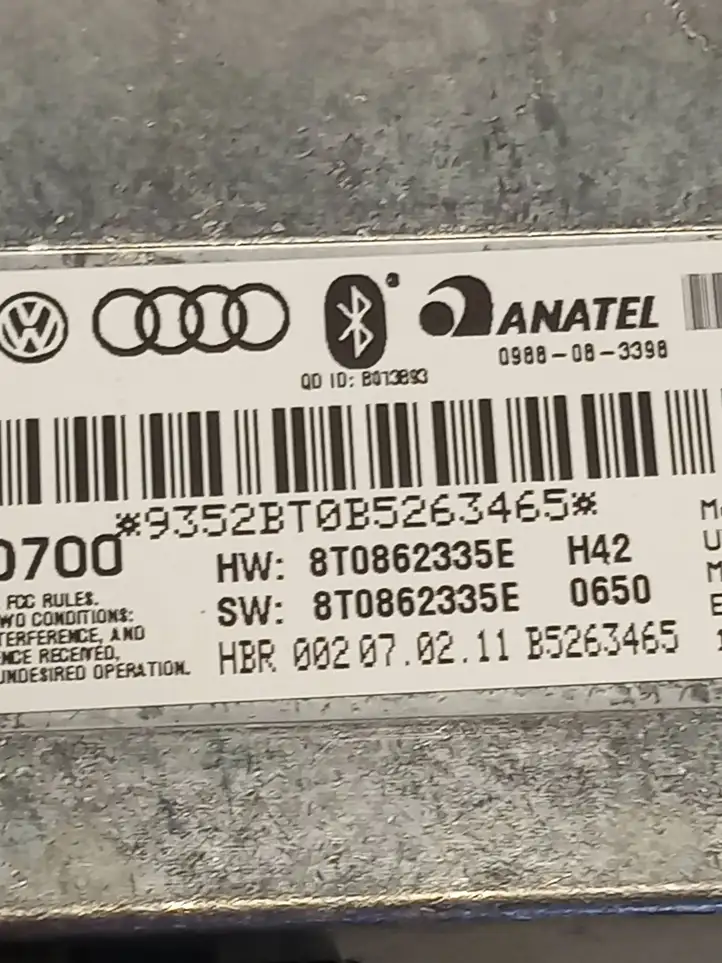 Audi A4 S4 B8 8K (2007 - 2011) 8T0862335E Bluetooth модуль — фото 2
