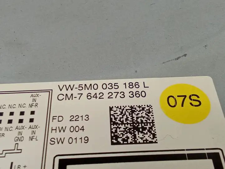 Volkswagen Sharan (2010 - 2015) 5M0035186L Магнитола / мультимедийная система — фото 3