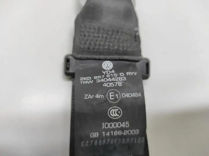 Volkswagen Caddy (2004 - 2010) 2K0857815 Задний ремень безопасности — фото 2