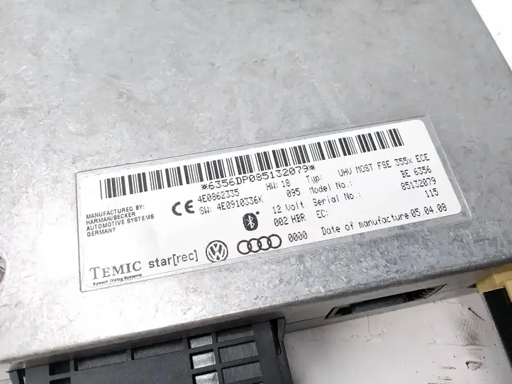 Audi A4 S4 B8 8K (2007 - 2011) 4E0862335 Bluetooth модуль — фото 4