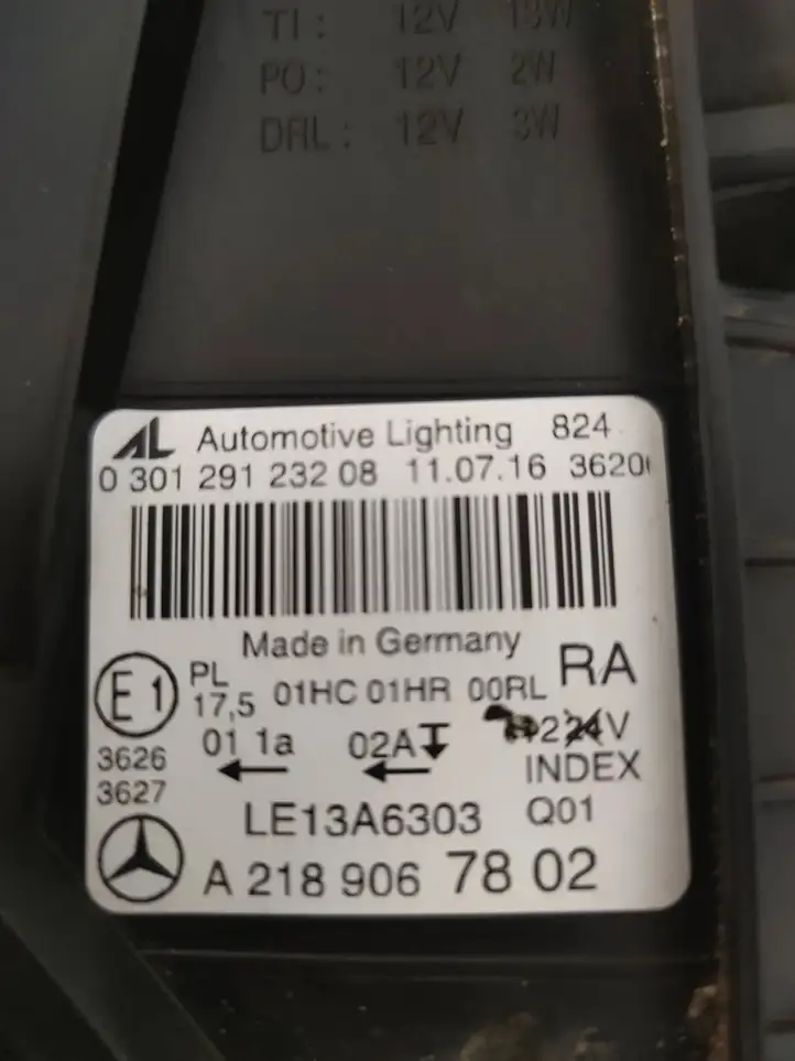 Mercedes-Benz CLS AMG C218 (2011 - 2015) A2189067802 Передняя фара — фото 8