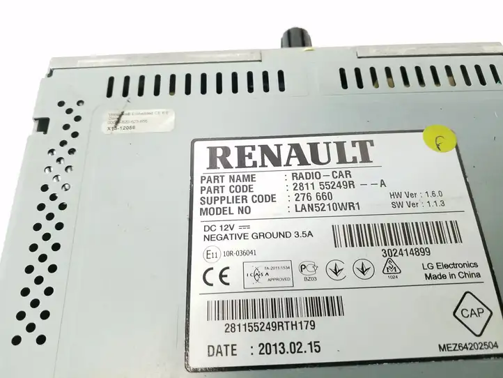 Renault Clio IV (2012 - 2019) 281155249R Магнитола / мультимедийная система — фото 4