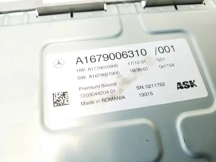 Mercedes-Benz GLE W167 (2019 - ) A1679006310 Усилитель звука — фото 3
