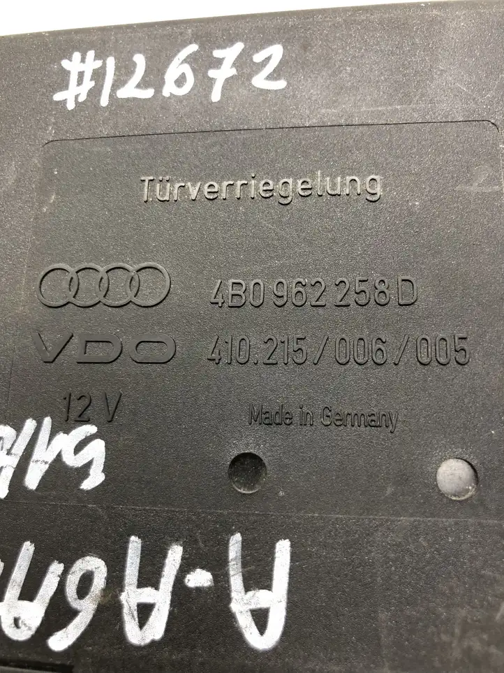 Audi A6 Allroad C5 (2000 - 2006) 4B0962258 Модуль комфорта — фото 4