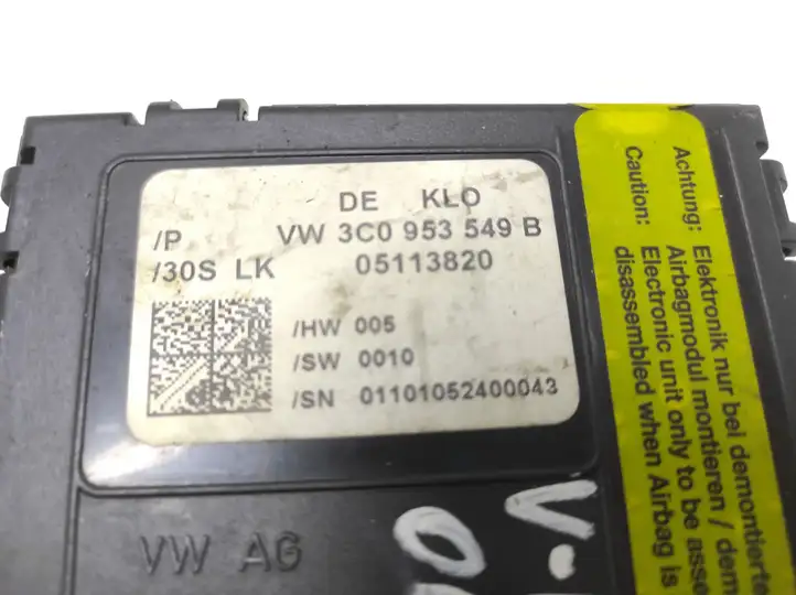 Volkswagen PASSAT B6 (2005 - 2010) 3C0953549B Датчик угла поворота руля — фото 4