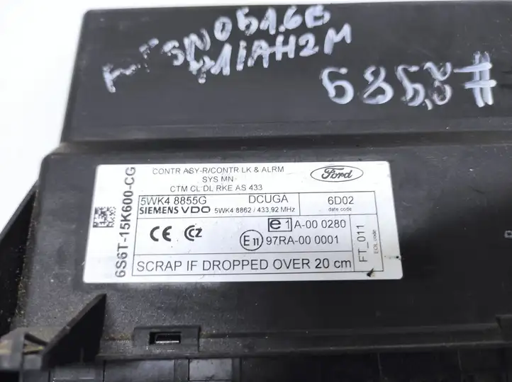 Ford Fusion (2002 - 2005) 5WK48855G Модуль комфорта — фото 4