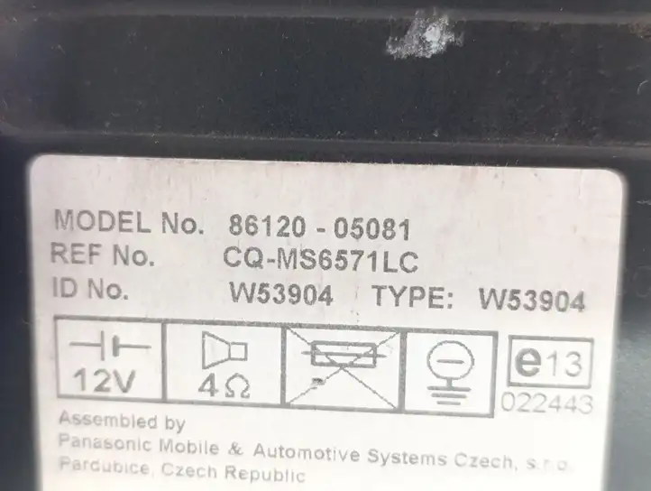 Toyota Avensis T250 (2003 - 2006) 8612005081 Магнитола / мультимедийная система — фото 7