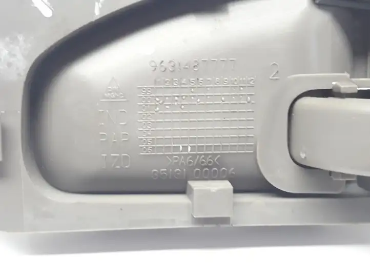 Citroen Xsara Picasso (1999 - 2012) 9631487777 Внутренняя ручка двери — фото 3