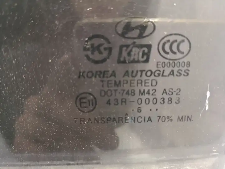 Hyundai Sonata (2003 - 2007) 43R000383 Стекло задней двери — фото 2