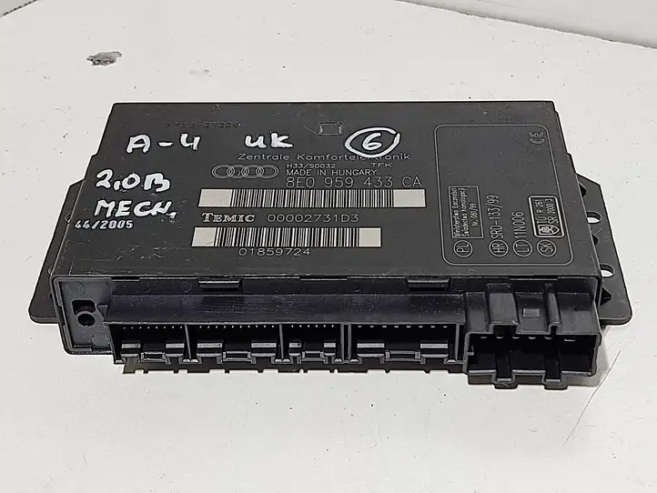 Audi A4 S4 B7 8E 8H (2004 - 2009) 8E0959433CA Модуль комфорта — фото 1