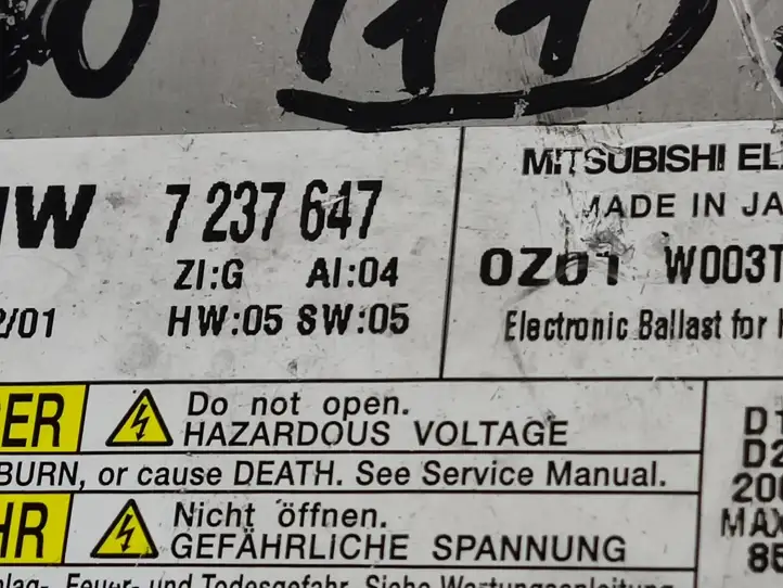 BMW 3 E90 E91 (2005 - 2012) 7237647 Блок розжига ксенона — фото 2