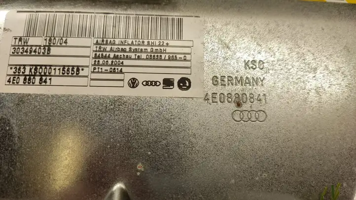 Audi A8 S8 D3 4E (2005 - 2007) 4E0880841 Коленная подушка безопасности — фото 3