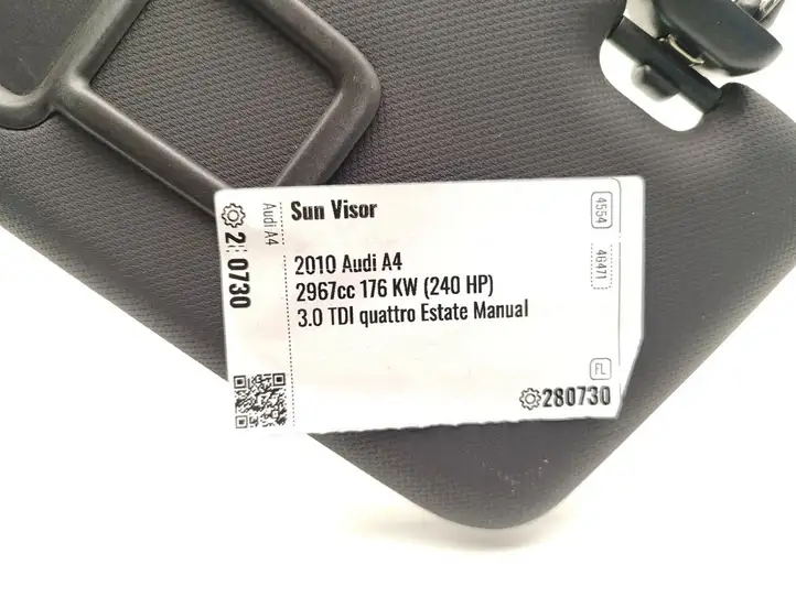Audi A4 S4 B8 8K (2007 - 2011) 8K0857551 Солнцезащитный козырек — фото 7