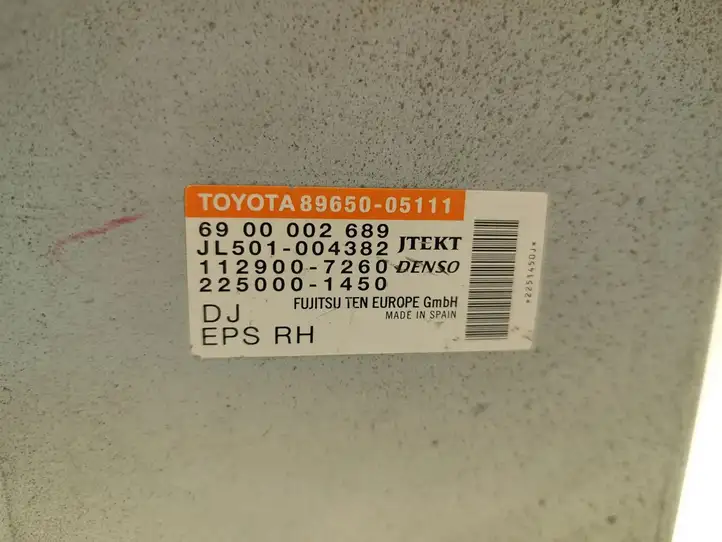 Toyota Avensis T270 (2012 - 2015) 89650-05111 Блок управления рулевой рейкой — фото 6