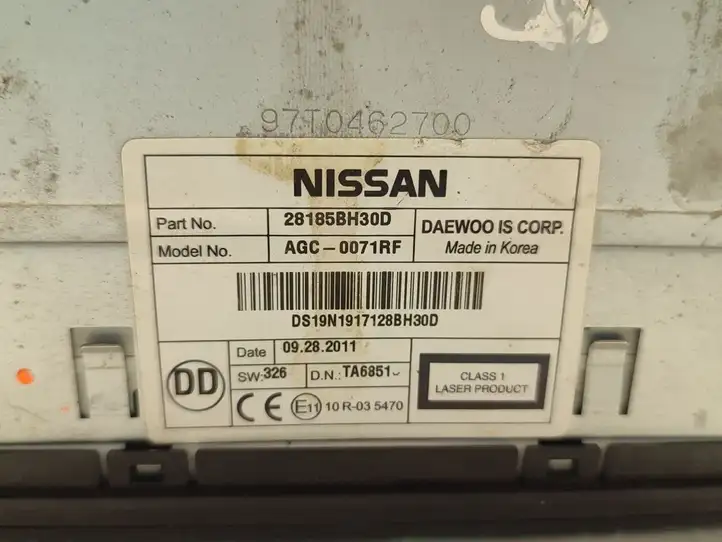Nissan Qashqai (2010 - 2013) 28185BH30D Магнитола / мультимедийная система — фото 6