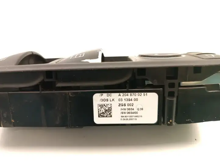Mercedes-Benz C W204 (2007 - 2014) A2048700251 Блок кнопок стеклоподъемников — фото 7