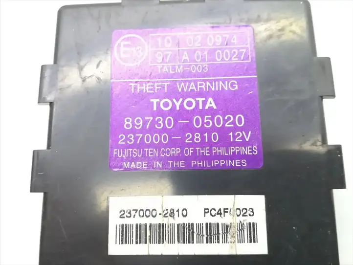 Toyota Avensis T250 (2003 - 2006) 89730-05020 Блок управления сигнализацией — фото 5