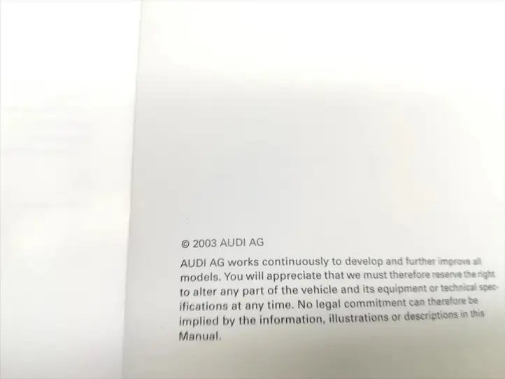 Audi A6 S6 C5 4B (2001 - 2004) Сервисная книжка — фото 3