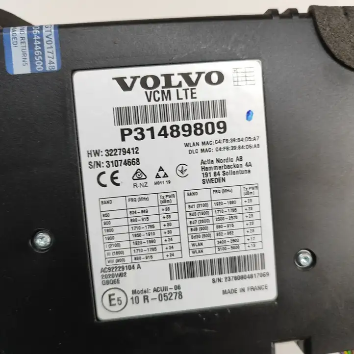 Volvo XC90 (2019 - ) 31489809 Bluetooth модуль — фото 4