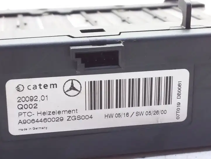 Mercedes-Benz Sprinter W906 (2006 - 2018) A9064460029 Электрический отопитель салона — фото 5