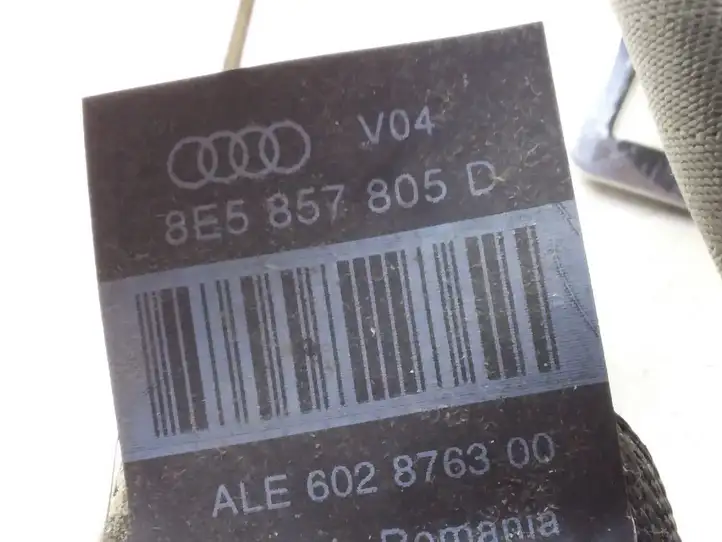 Audi A4 S4 B7 8E 8H (2004 - 2009) 8E5857805D Задний ремень безопасности — фото 4
