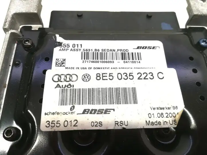 Audi A4 S4 B7 8E 8H (2004 - 2009) 8E5035223C Усилитель звука — фото 5