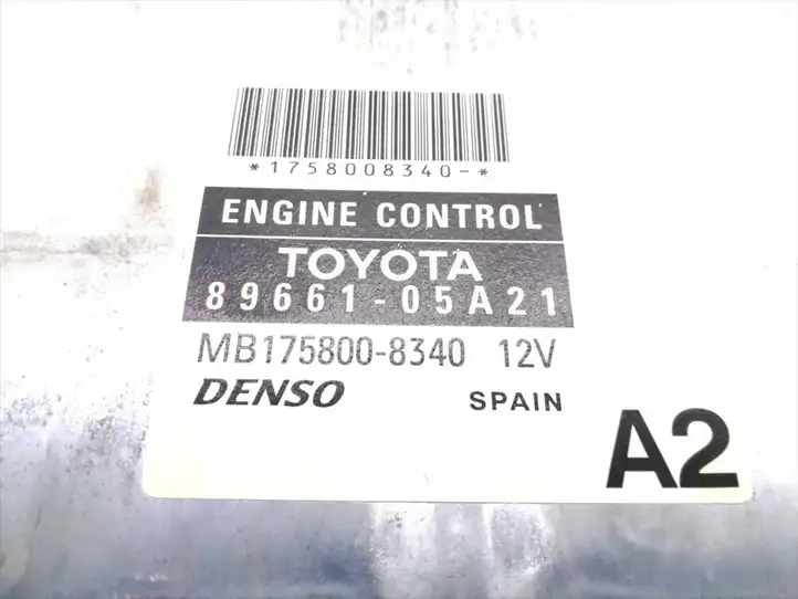 Toyota Avensis T250 (2006 - 2009) 89661-05A21 Блок управления двигателем (ЭБУ) — фото 5