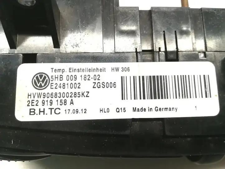 Volkswagen Crafter (2006 - 2016) 9068300285KZ Блок управления климат-контролем — фото 5