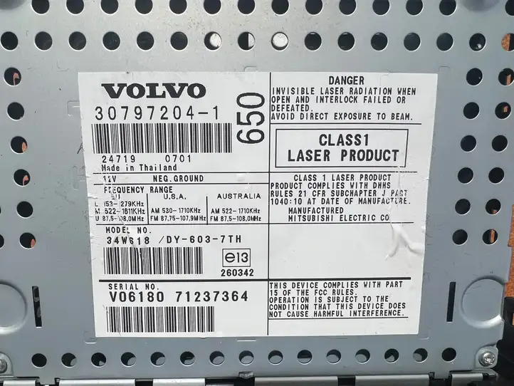 Volvo V70 (2004 - 2007) 307972041 Магнитола / мультимедийная система — фото 5