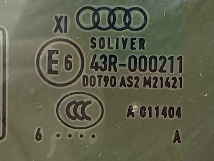 Audi A8 S8 D4 4H (2013 - 2017) 4H4845300M Заднее боковое стекло — фото 5