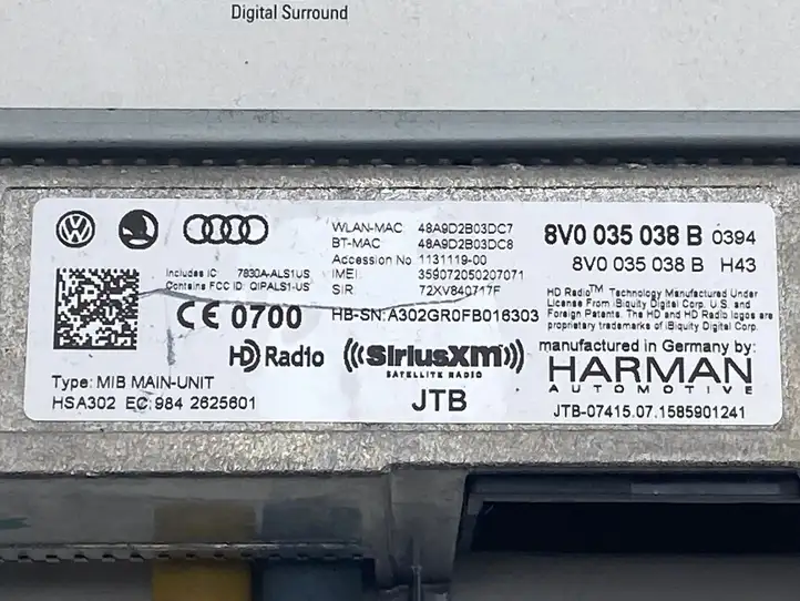 Audi A3/S3 8V (2012 - 2016) 8V0035038B Магнитола / мультимедийная система — фото 5