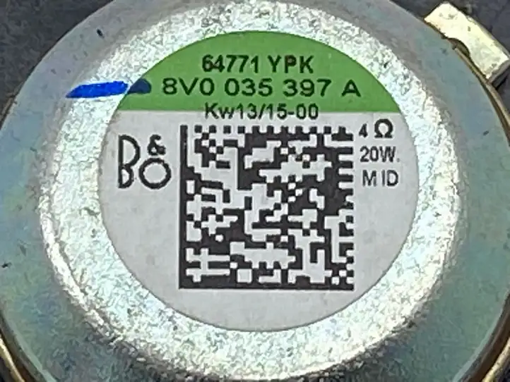 Audi A3/S3 8V (2012 - 2016) 8V0035397A Твитер передней двери — фото 4